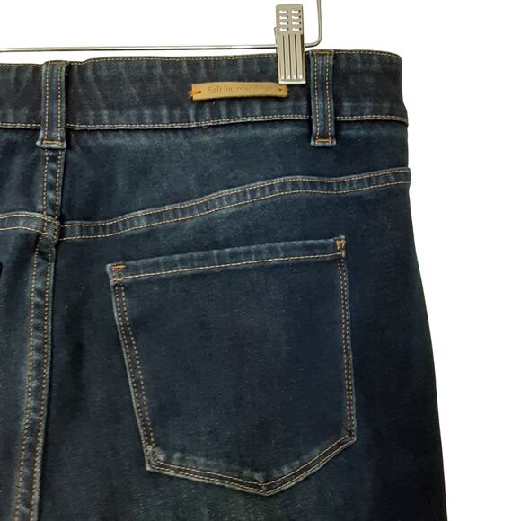 Soft Surroundings The Ultimate Denim Relaxed Straight Pull On Pants Womens MP - Picture 4 of 12
